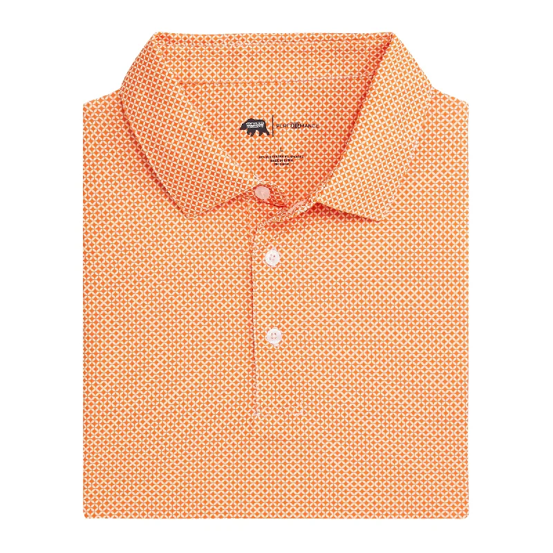 Men's comfortable travel shirt-Scope Performance Polo - Volunteer Orange