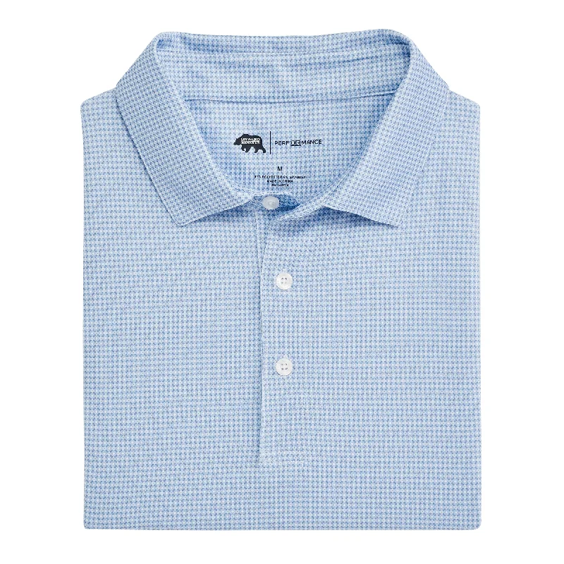 Men's summer-ready casual shirt-Range Printed Performance Polo - Endless Sky