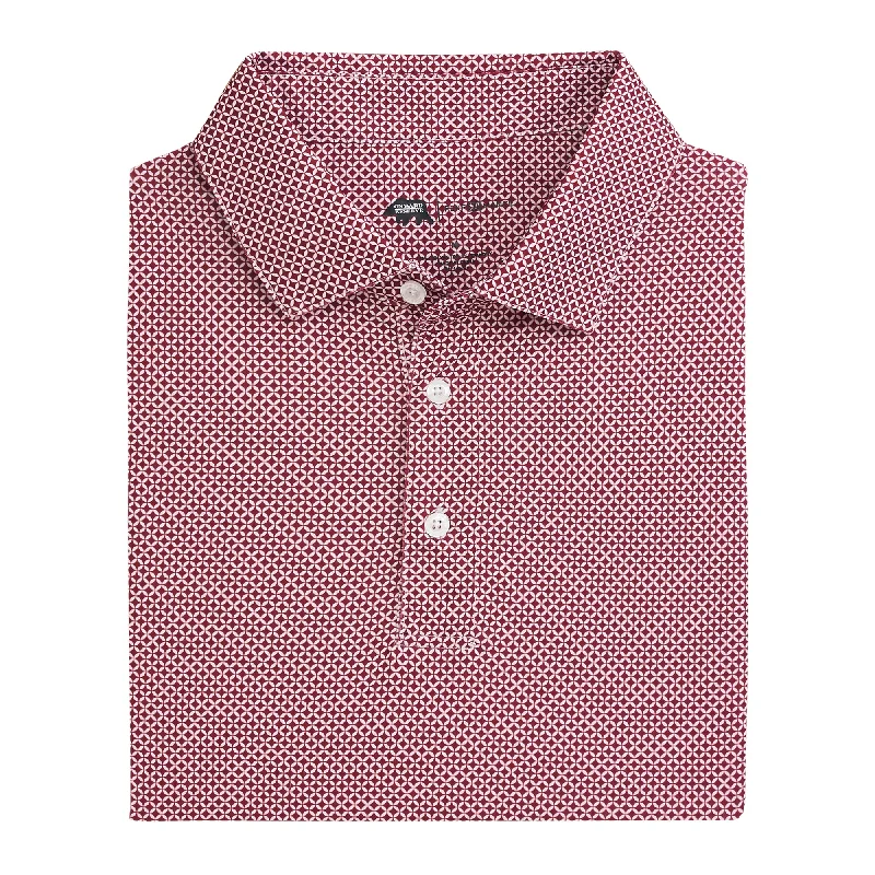 Men's artisanal fabric shirt-Scope Performance Polo - Maroon