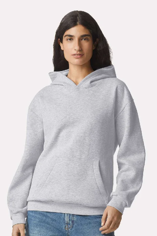 Men's fashion-forward gym hoodie-American Apparel Mens ReFlex Fleece Hooded Sweatshirt Hoodie w/ Pouch Pocket - Heather Grey