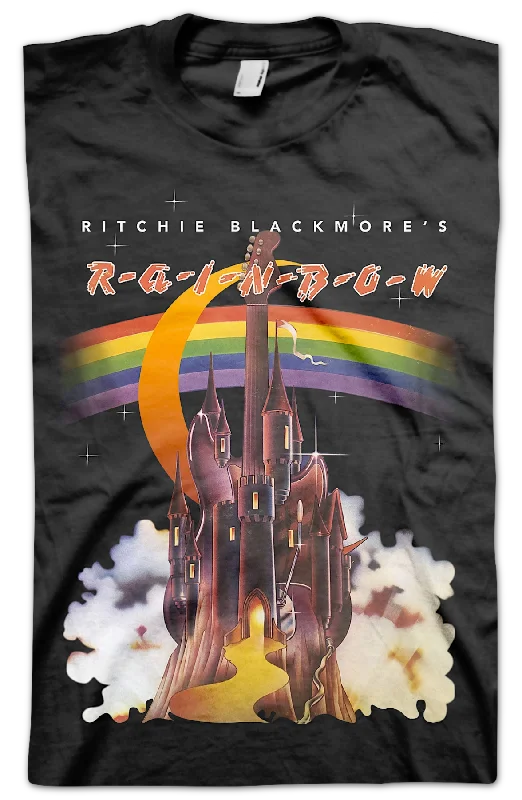 Men's quick-dry workout t-shirt-Ritchie Blackmore's Rainbow T-Shirt