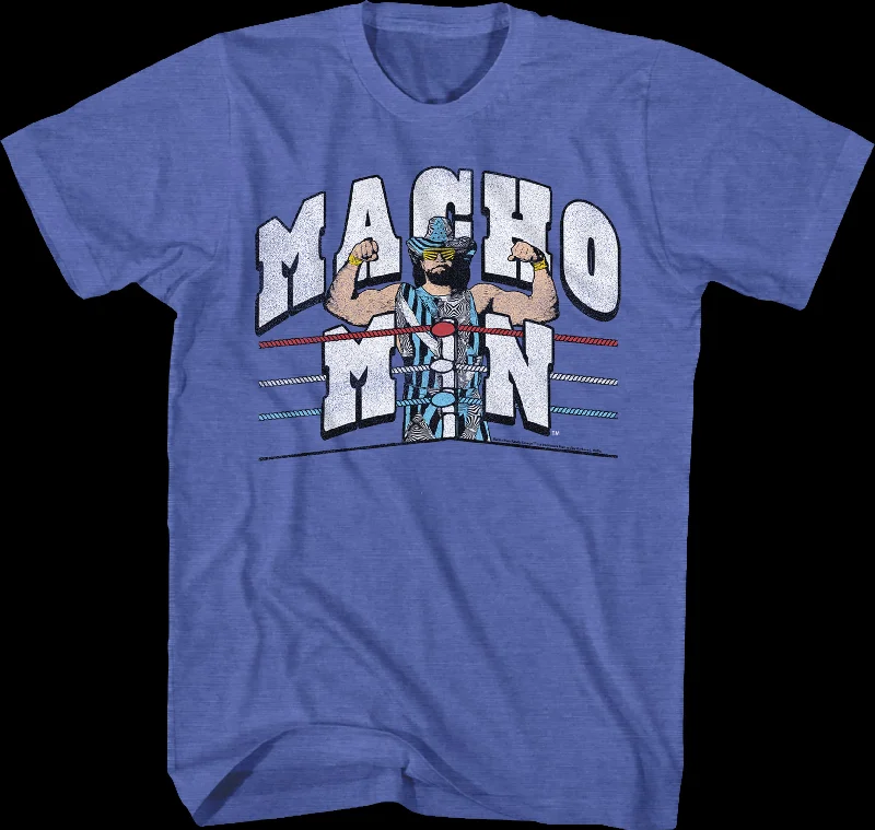 Men's summer gym t-shirt-Ring Entrance Macho Man Randy Savage T-Shirt