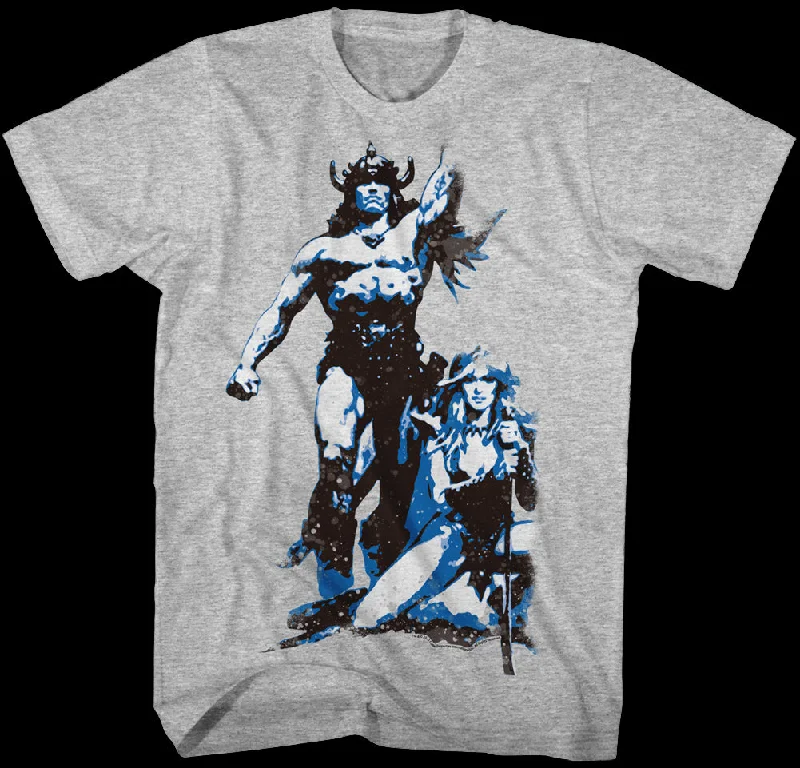 Men's versatile gym t-shirt-Retro Conan The Barbarian T-Shirt