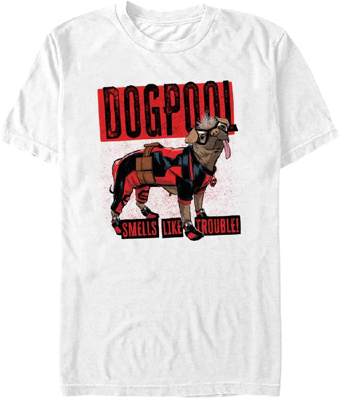 Men's premium athletic t-shirt-Dogpool Smells Like Trouble Deadpool & Wolverine Marvel Comics T-Shirt