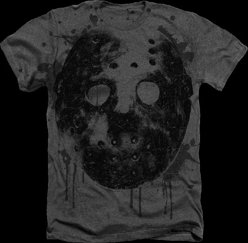 Men's weatherproof workout t-shirt-Jason Voorhees Mask Friday the 13th T-Shirt