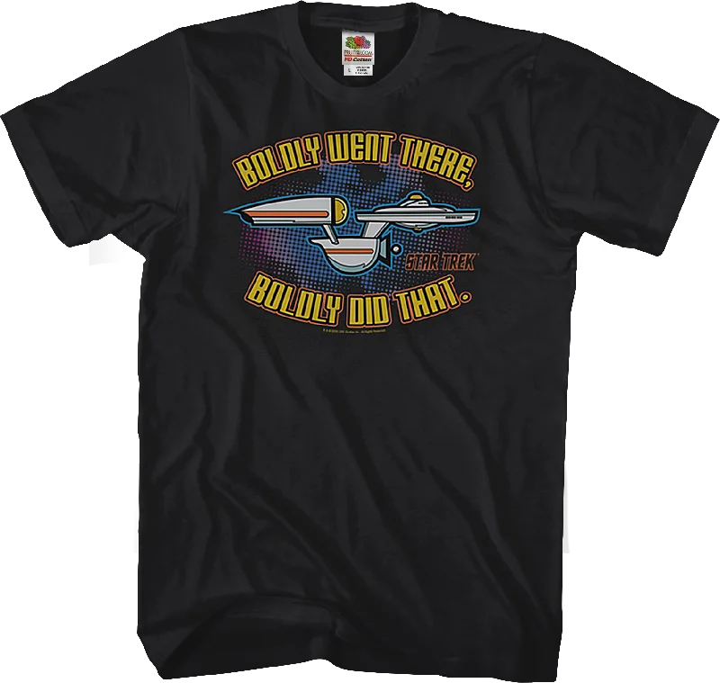 Men's active casual t-shirt-Boldly Went There Boldly Did That Star Trek T-Shirt