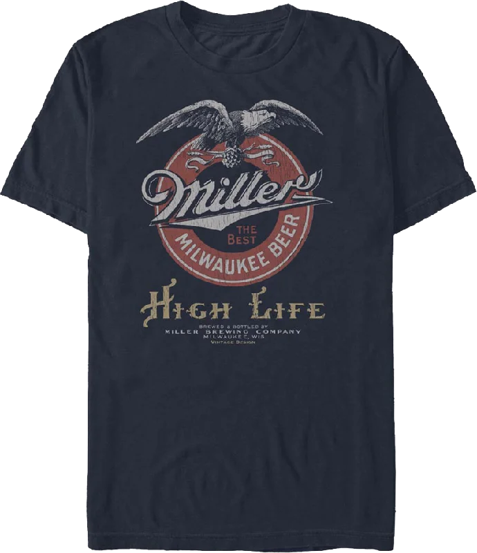 Men's versatile gym t-shirt-The Best Milwaukee Beer Miller High Life T-Shirt