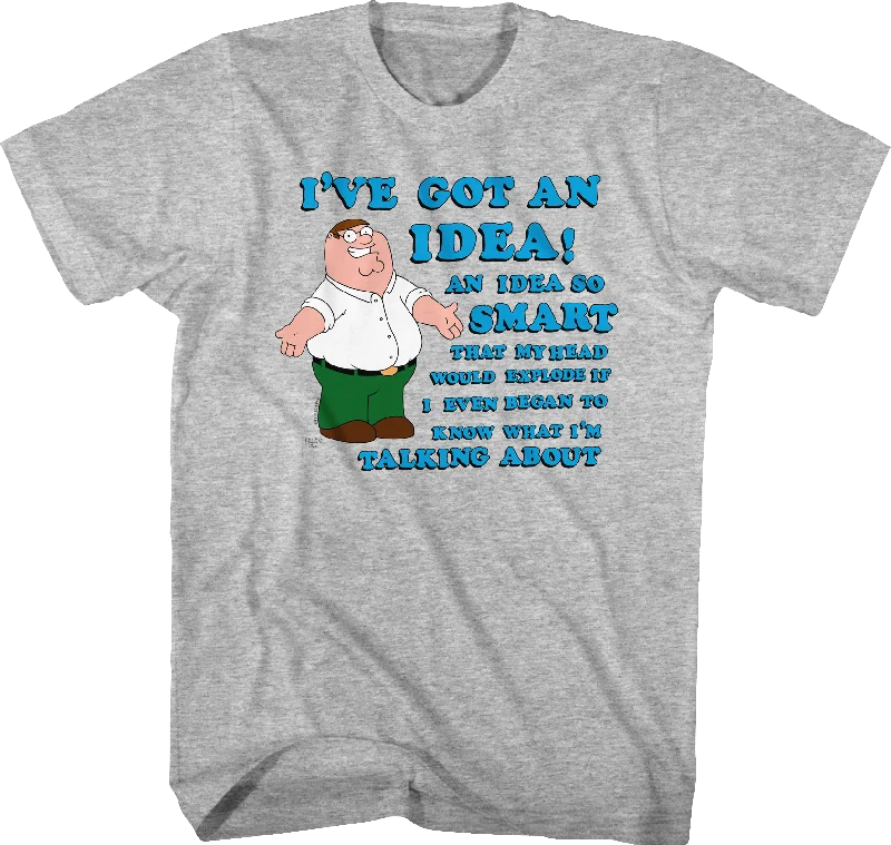 Men's breathable workout wear t-shirt-I've Got An Idea Family Guy T-Shirt