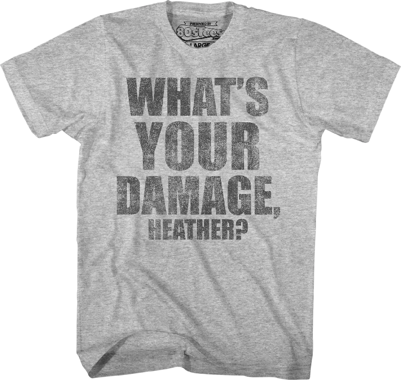 Men's workout-ready t-shirt-What's Your Damage Heathers T-Shirt