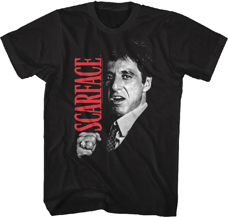 Men's high-stretch workout t-shirt-Tony Montana Fist Scarface T-Shirt