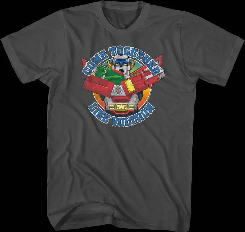 Men's durable fitness t-shirt-Come Together Like Voltron T-Shirt