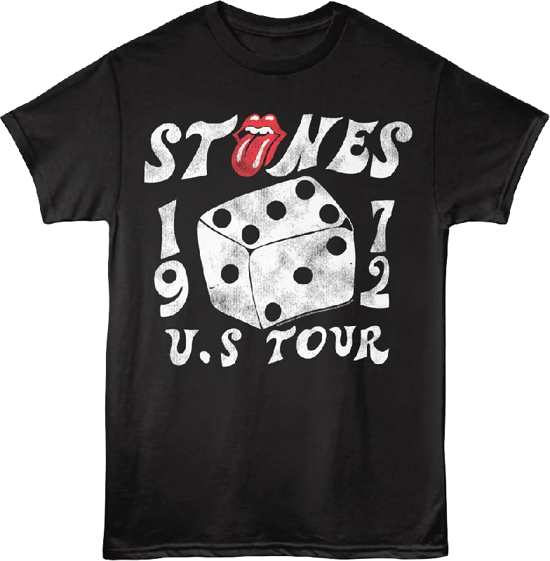 Men's organic workout t-shirt-1972 US Tour Rolling Stones T-Shirt