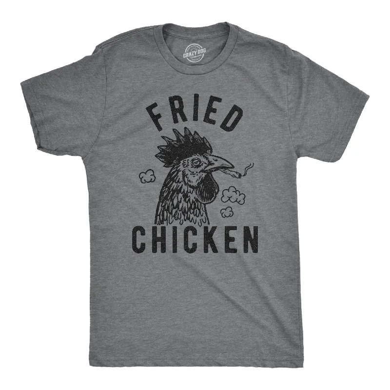 Men's lightweight gym t-shirt-Fried Chicken Men's T Shirt