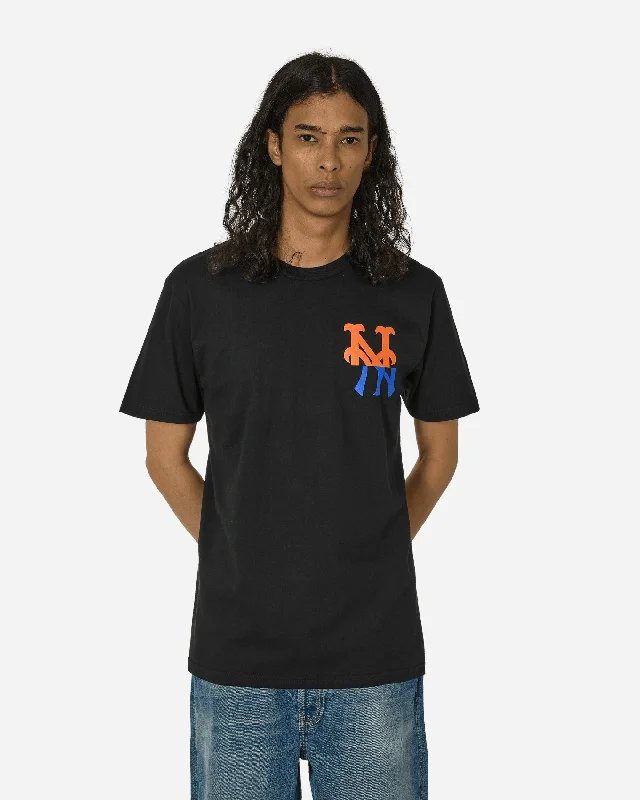 Men's gym-ready t-shirt-Mets Logo T-Shirt Black