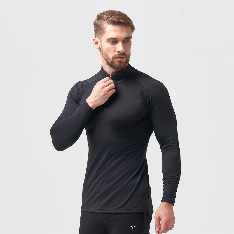 Men's summer gym t-shirt-Code Urban Running Top - Black