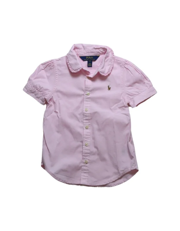 Men's relaxed fit office polo shirt-Polo Ralph Lauren Short Sleeve Shirt 4T