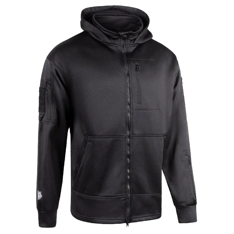 Men's eco-friendly casual hoodie-Legendary 'Concealer' Zip Up Tactical Motorcycle Hoodie