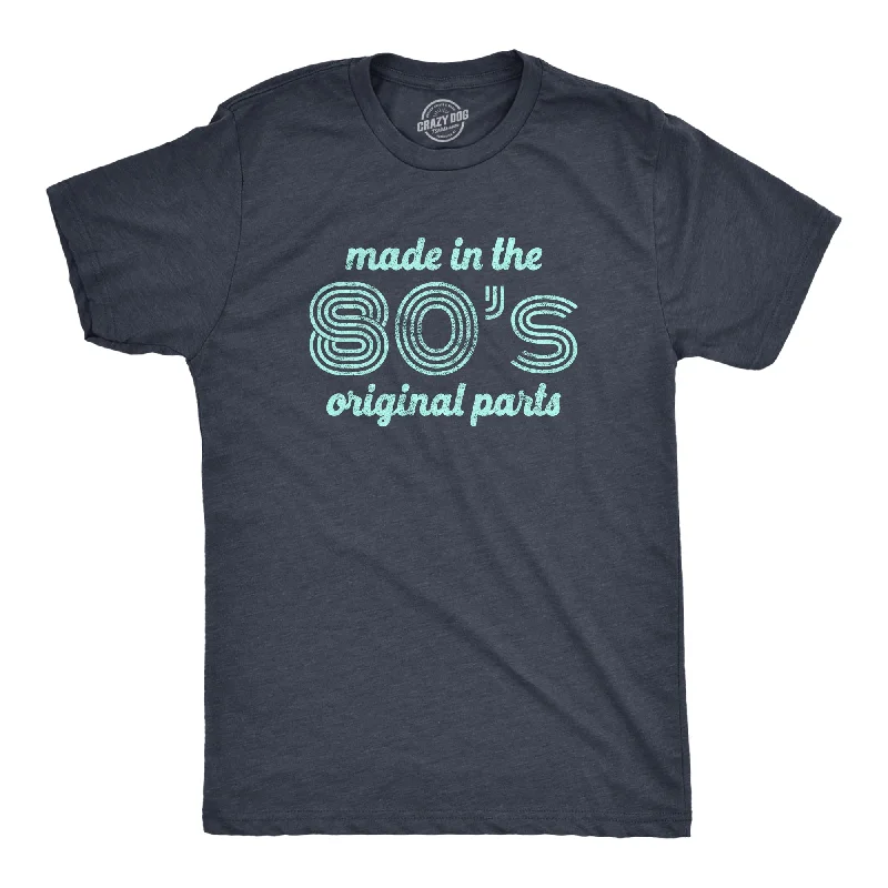 Men's premium athletic t-shirt-Made In The 80s Original Parts Men's T Shirt