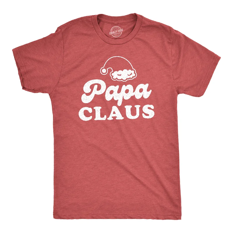 Men's sustainable workout t-shirt-Papa Claus Men's T Shirt