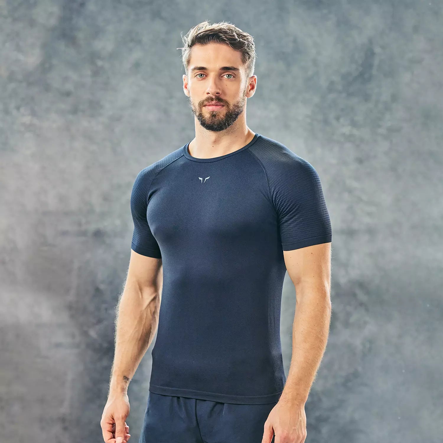 Men's breathable activewear t-shirt-LAB360° Seamless Flex Tee - Black