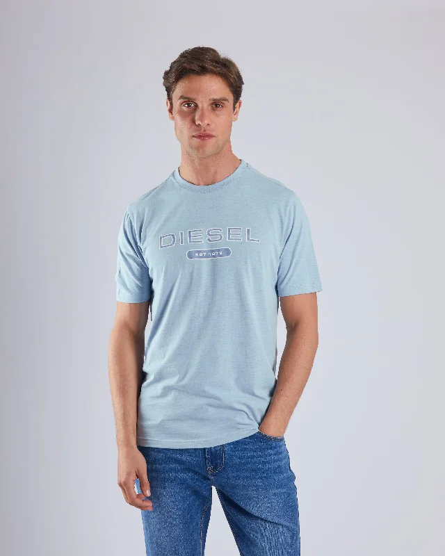 Men's sporty workout t-shirt-Pedro Tee Bayamo Blue