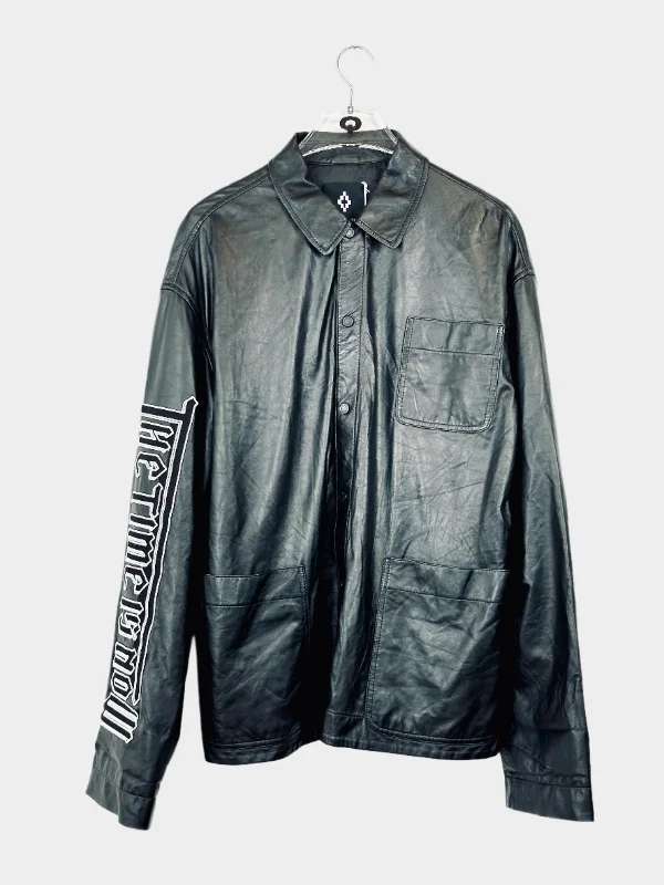 Men's tech-inspired jacket-Leather Jacket