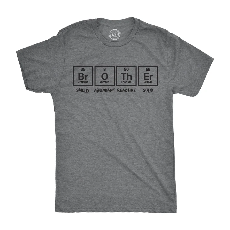 Men's sporty workout t-shirt-Brother Periodic Table Men's T Shirt