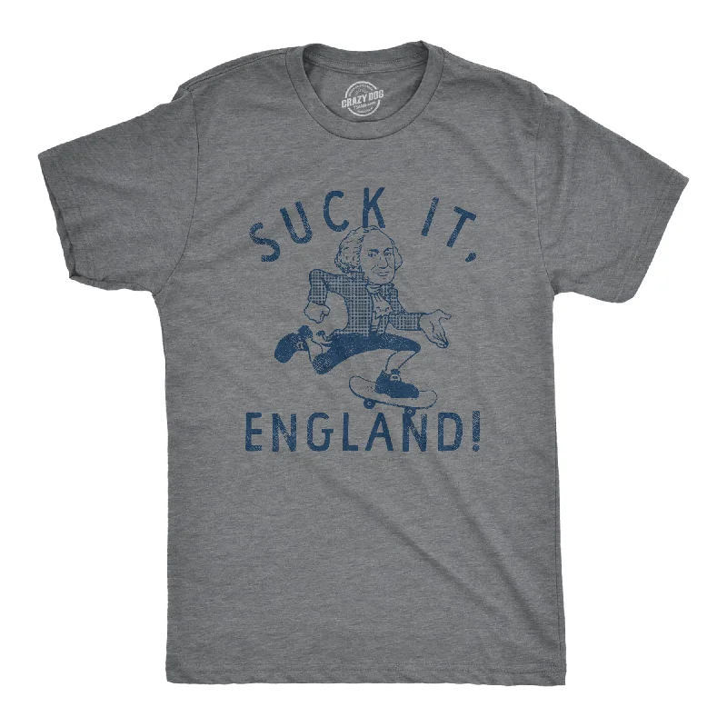 Men's modern athletic t-shirt-Suck It England Men's T Shirt