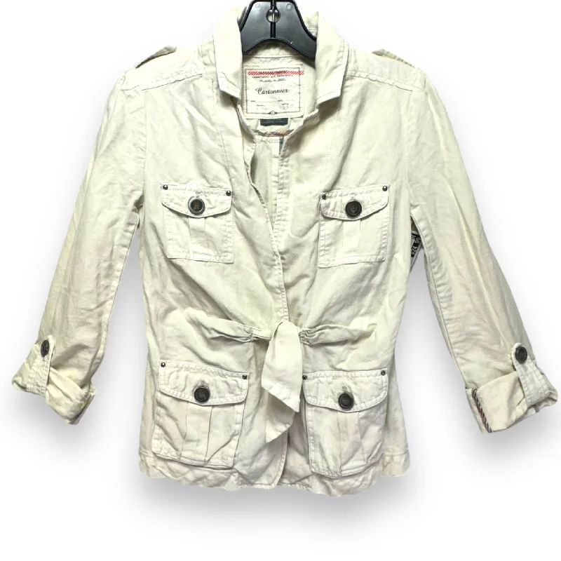 Men's breathable raincoat-Jacket Utility By Cartonnier In Cream, Size: 2