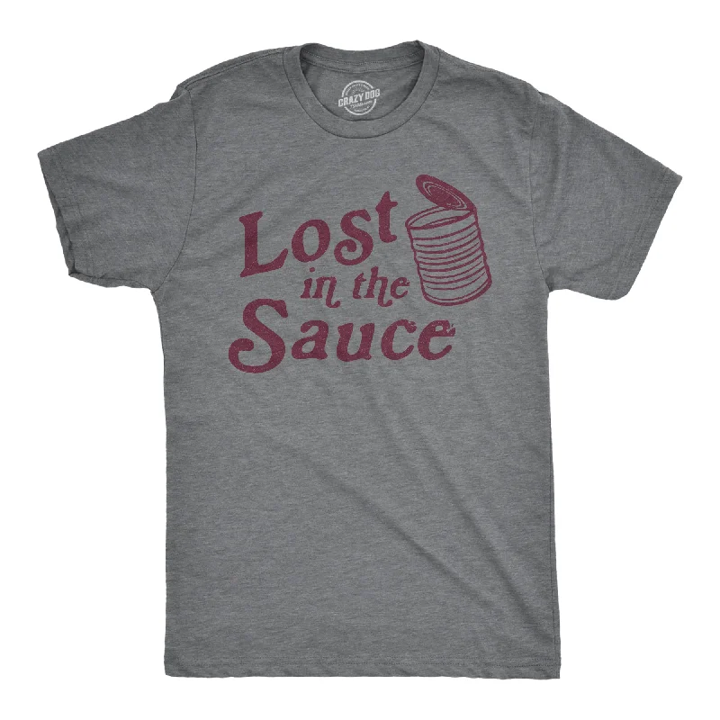 Men's gym-ready t-shirt-Lost In The Sauce Men's T Shirt