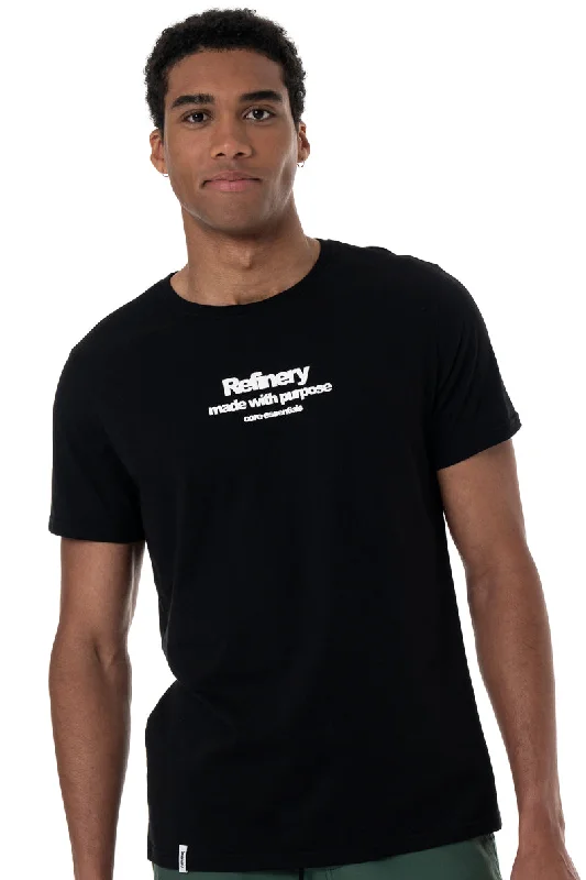 Men's modern athletic t-shirt-Branded T-Shirt _ 151922 _ Black