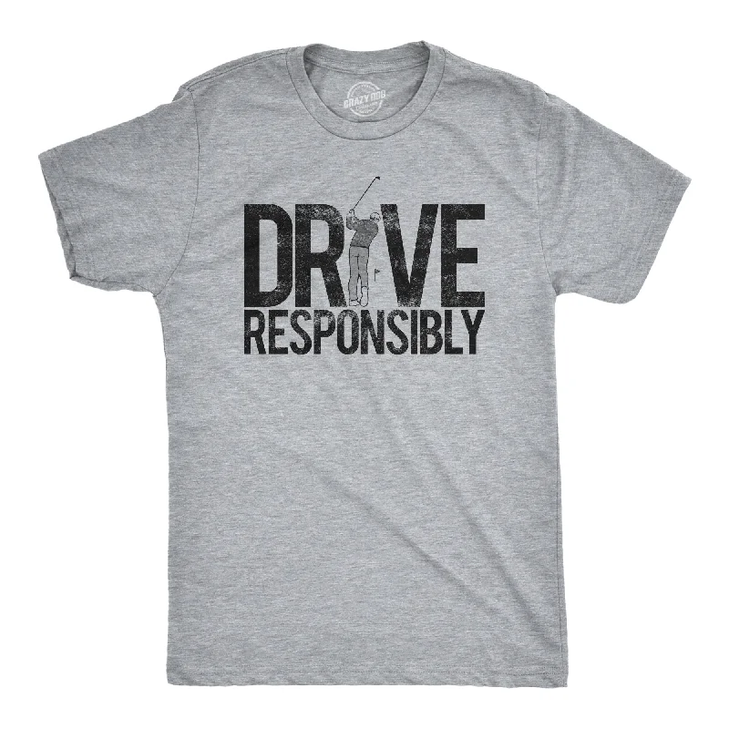 Men's summer gym t-shirt-Drive Responsibly Men's T Shirt