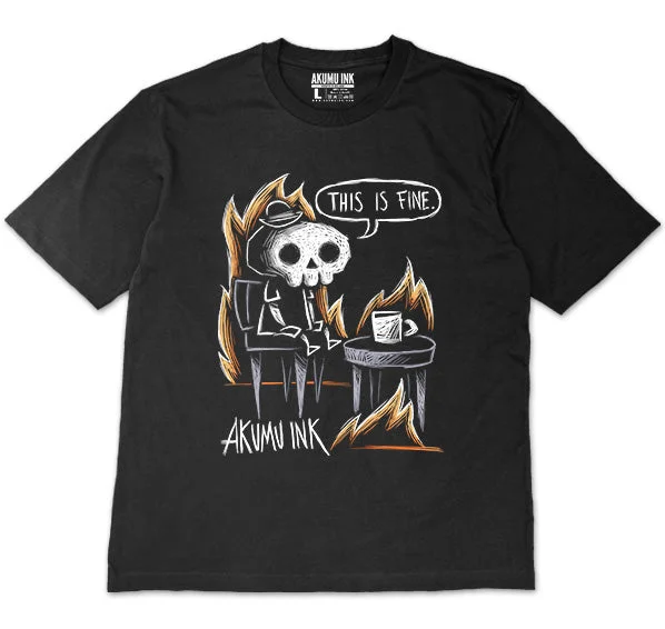 Men's gym-ready performance shirt-This is Fine Oversized Unisex Tshirt