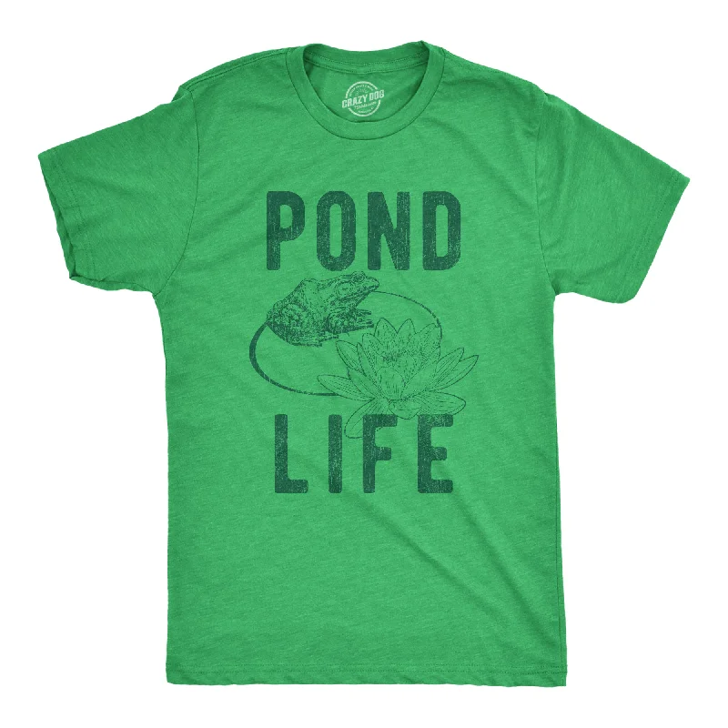 Men's organic workout t-shirt-Pond Life Men's T Shirt