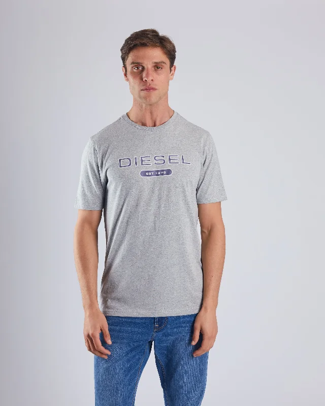 Men's organic workout t-shirt-Pedro Tee Grey Marl