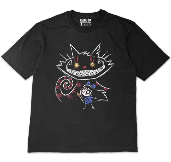 Men's summer office shirt-Cheshire in Hell Oversized Unisex Tshirt