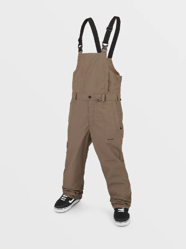 Men's sporty casual pants-Mens V.Co Sparta Bib Overall - Teak