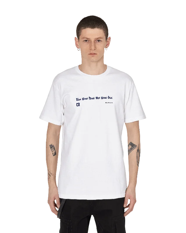 Men's relaxed fit gym t-shirt-Slam Jam Gremlin Tune T-Shirt White