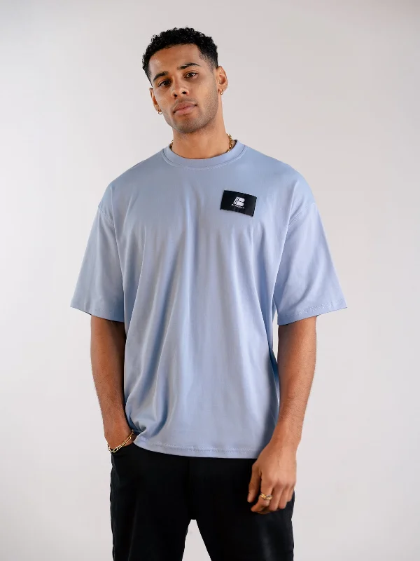 Men's active casual t-shirt-Apex Label Relaxed T-Shirt - Sky Blue