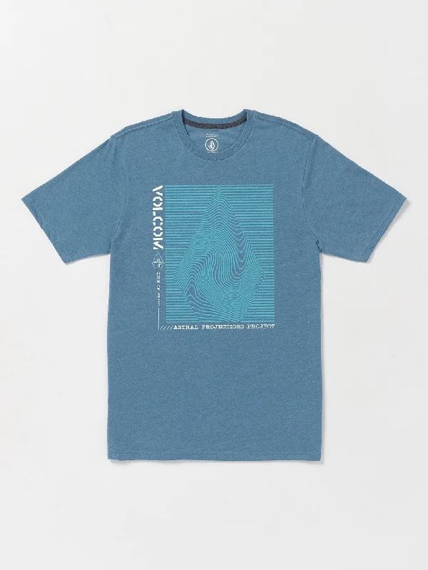 Men's modern athletic t-shirt-Astral Short Sleeve Tee - Indigo Ridge Heather