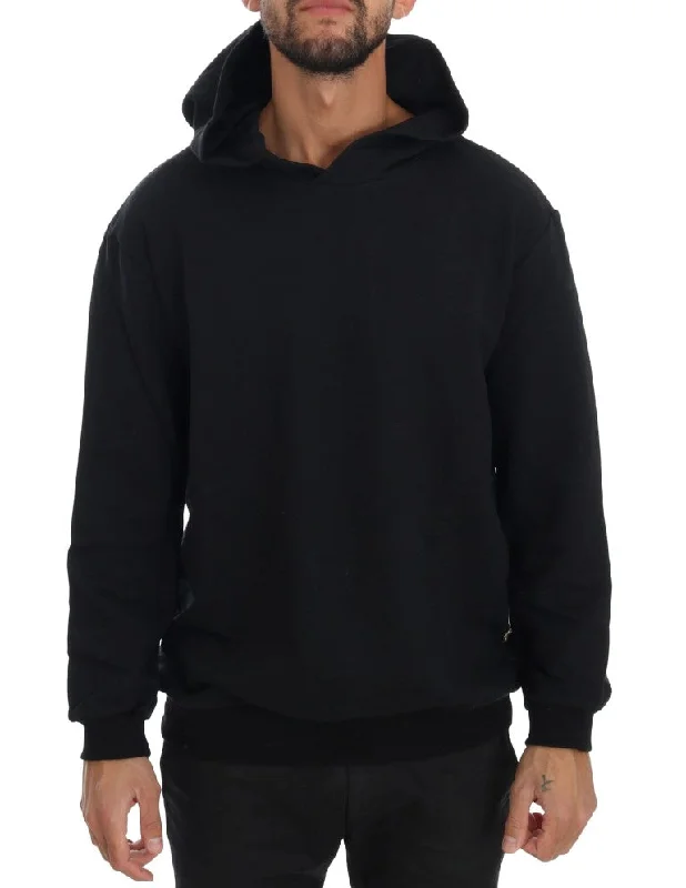 Men's recycled fabric sweater-Daniele Alessandrini  Gym Casual Hooded Cotton Men's Sweater