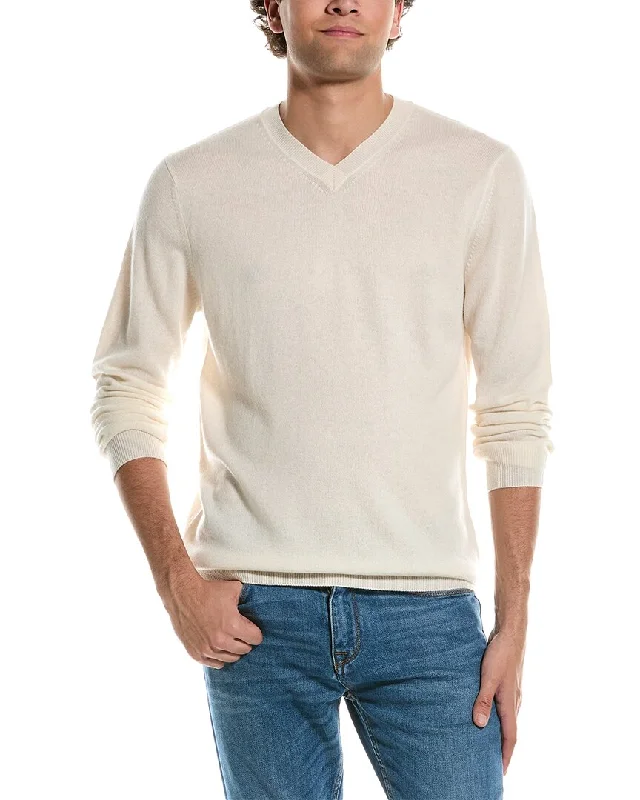 Men's hiking knit-Forte V-Neck Cashmere Sweater