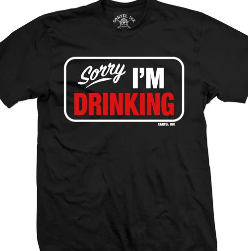 Men's ultra-lightweight workout t-shirt-Sorry I'm Drinking Men's T-Shirt