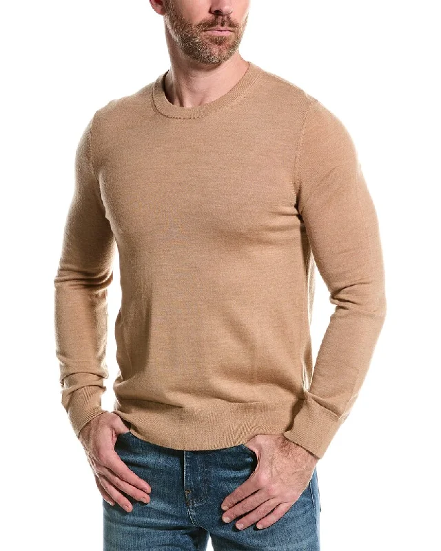 Men's adventure knitwear-Brooks Brothers Merino Wool Crewneck Sweater