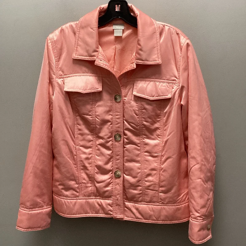 Men's antibacterial performance jacket-Jacket Other By Chicos In Peach, Size: L