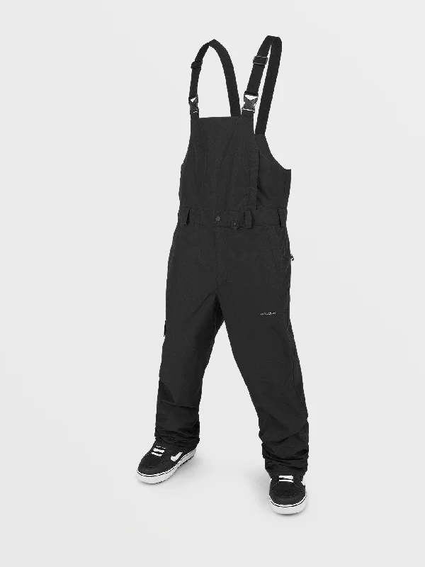 Men's summer gym pants-Mens V.Co Sparta Bib Overalls - Black