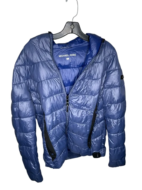 Men's sustainable field jacket-Jacket Puffer & Quilted By Michael Kors In Blue, Size: S