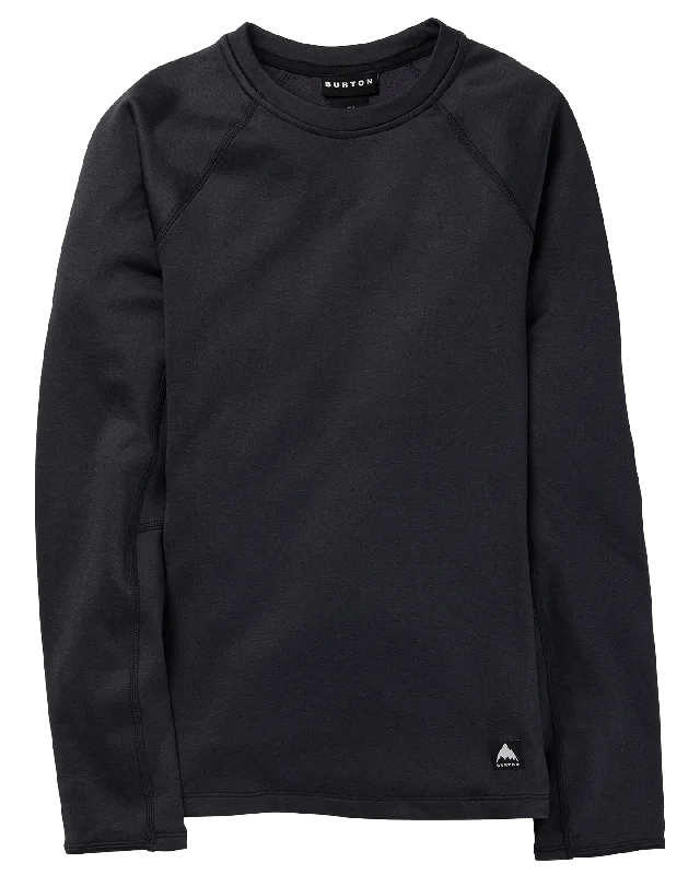 Men's easy-care sweatshirt-Burton Women's Stockrun Crewneck Fleece - True Black