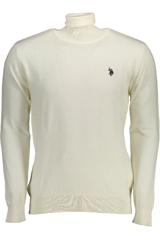 Men's fair trade sweater-U.S. POLO ASSN. High Collar Cotton-Cashmere Men's Sweater