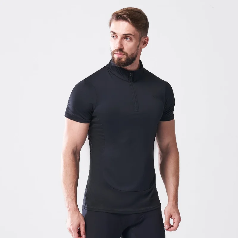 Men's organic workout t-shirt-LAB360° Weightless Workout Top - Black